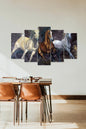 Atlar 5 Parçalı Mdf Tablo 60 x 100
