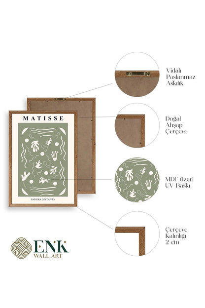 Matisse Ahşap Çerçeveli Tablo 23 x 30