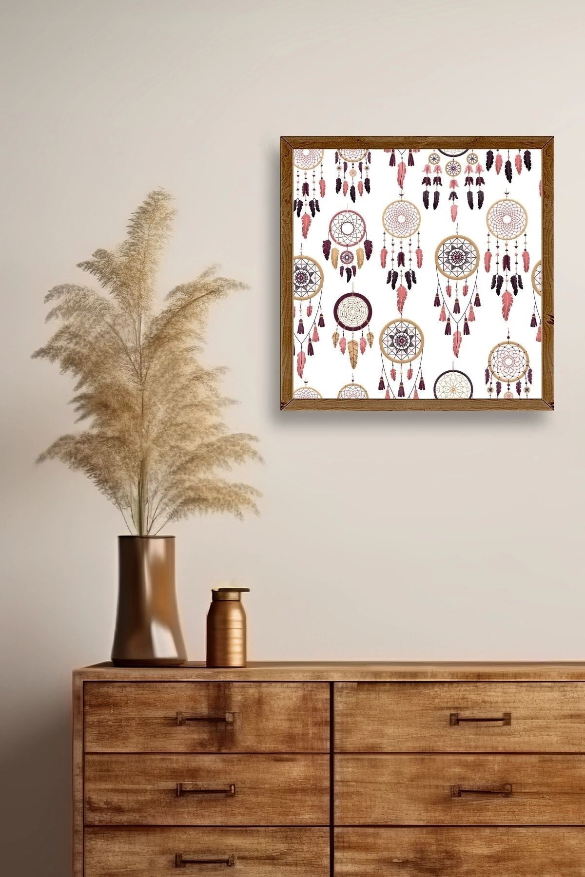 Rüya Kapanı Ahşap Çerçeveli Tablo 42 x 42