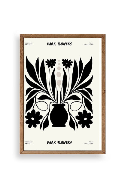 Çiçek Ahşap Çerçeveli Tablo 17 x 23