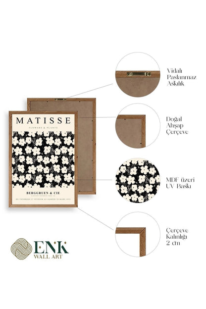 Matisse Ahşap Çerçeveli Tablo 50 x 70