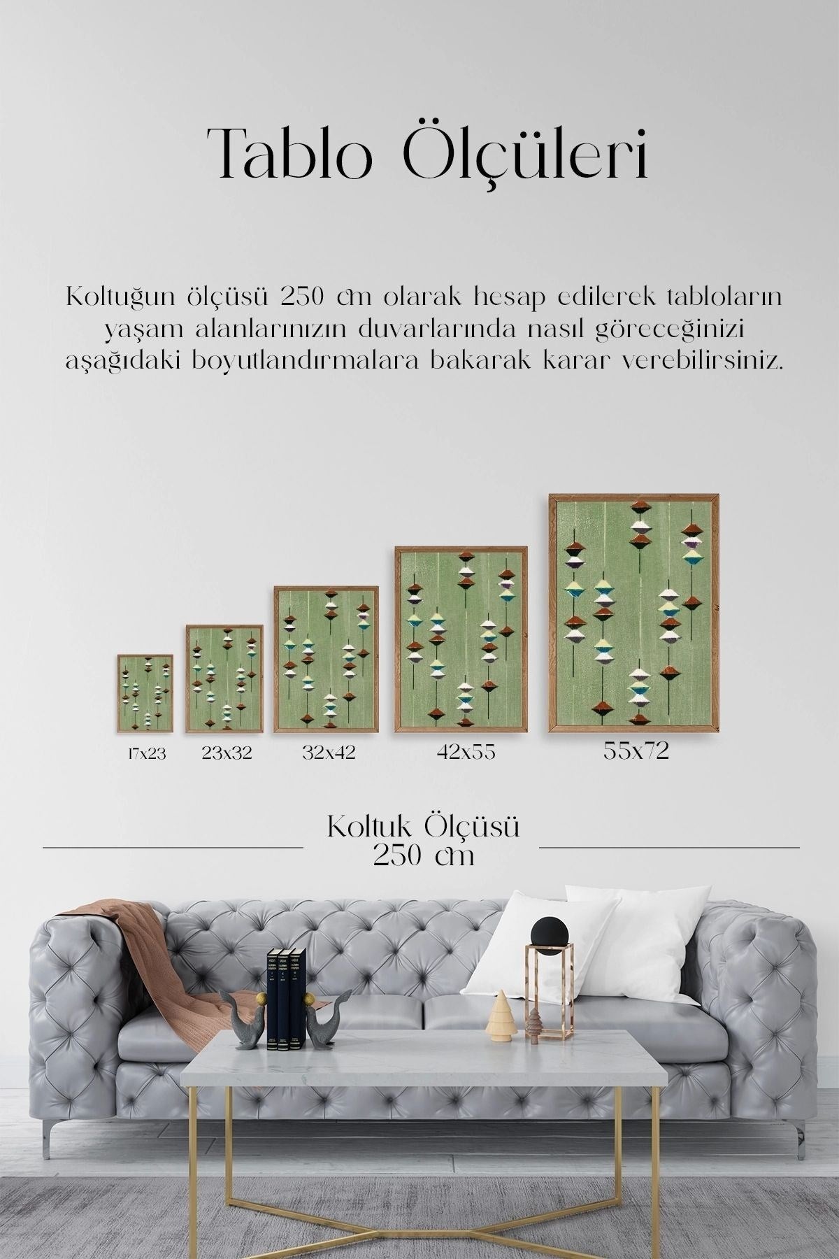 Furuya Korin Ahşap Çerçeveli Tablo 50 x 70