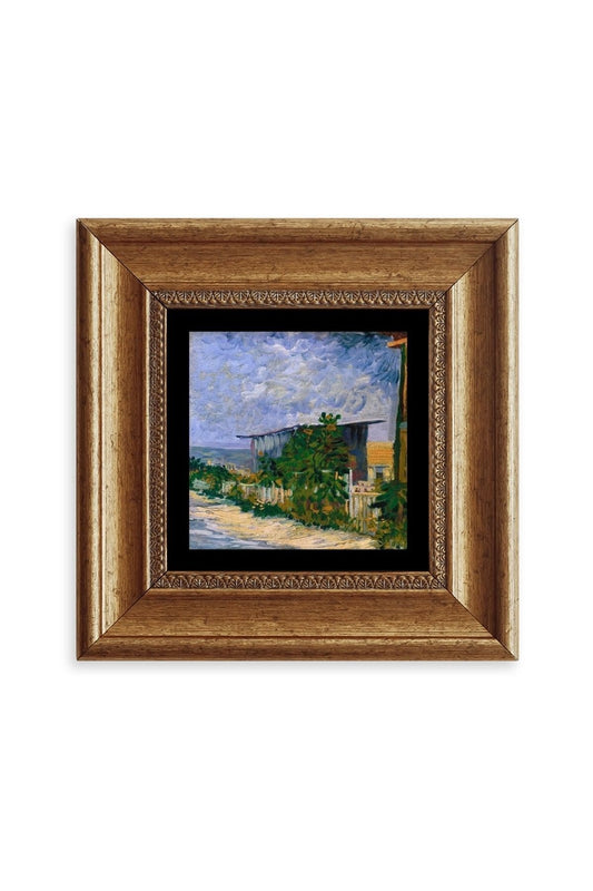 Van Gogh Çerçeveli Taş Tablo 20 cm