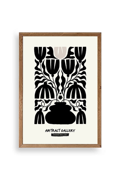 Çiçek Ahşap Çerçeveli Tablo 30 x 42