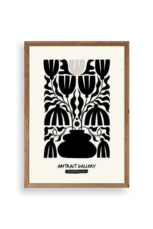 Çiçek Ahşap Çerçeveli Tablo 30 x 42