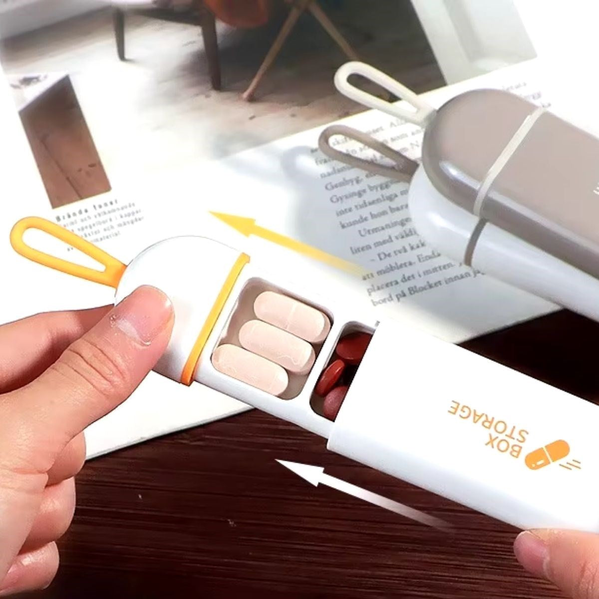 BUFFER® 3 Bölmeli Taşınabilir Seyahat Tipi Hap Saklama Kutusu İlaç Saklama Kutusu