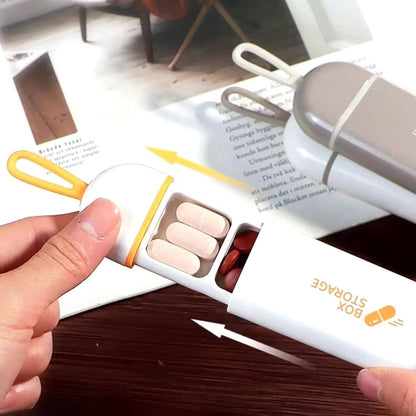 BUFFER® 3 Bölmeli Taşınabilir Seyahat Tipi Hap Saklama Kutusu İlaç Saklama Kutusu