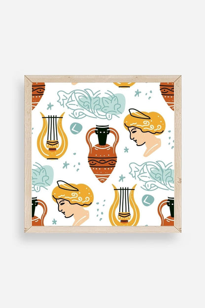 Roma Ahşap Çerçeveli Tablo 42 x 42