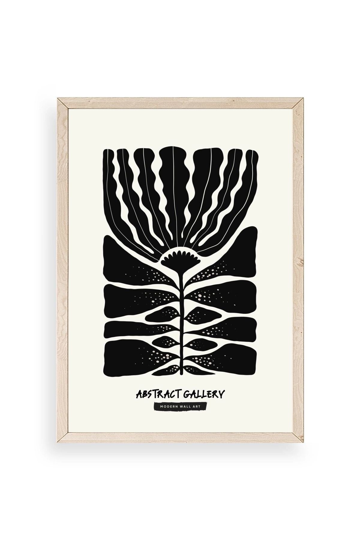 Modern Ahşap Çerçeveli Tablo 50 x 70