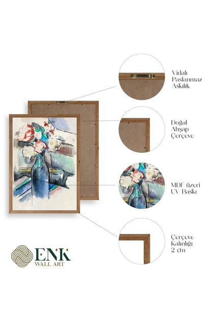 Paul Cézanne Ahşap Çerçeveli Tablo 30 x 42