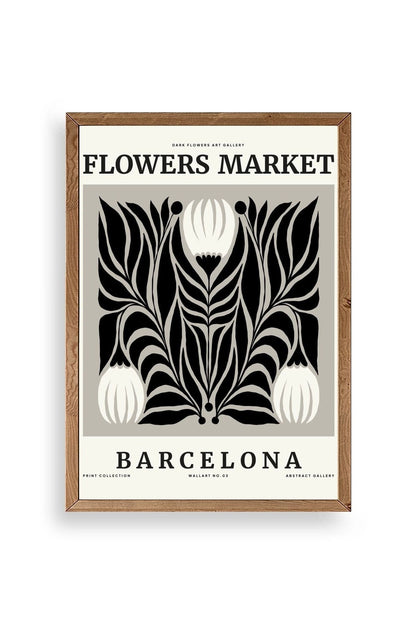 Çiçek Ahşap Çerçeveli Tablo 17 x 23