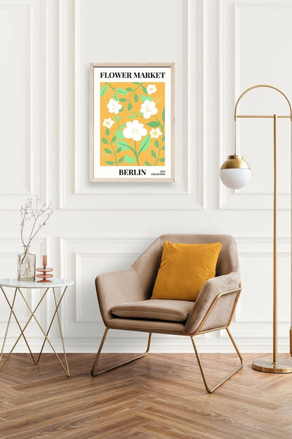 Çiçek Ahşap Çerçeveli Tablo 30 x 42