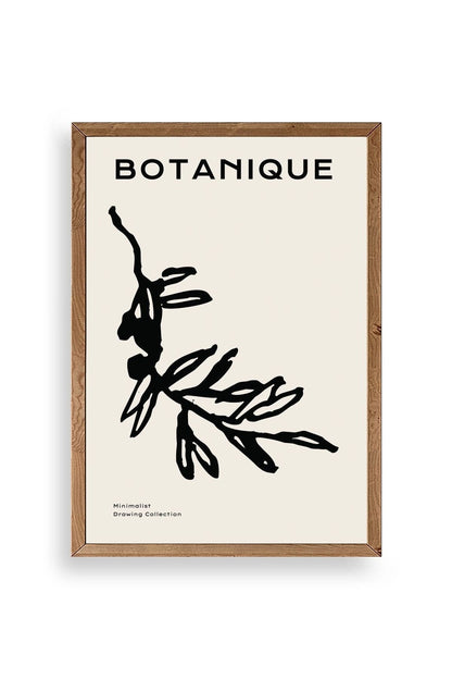 Yaprak Ahşap Çerçeveli Tablo 23 x 30