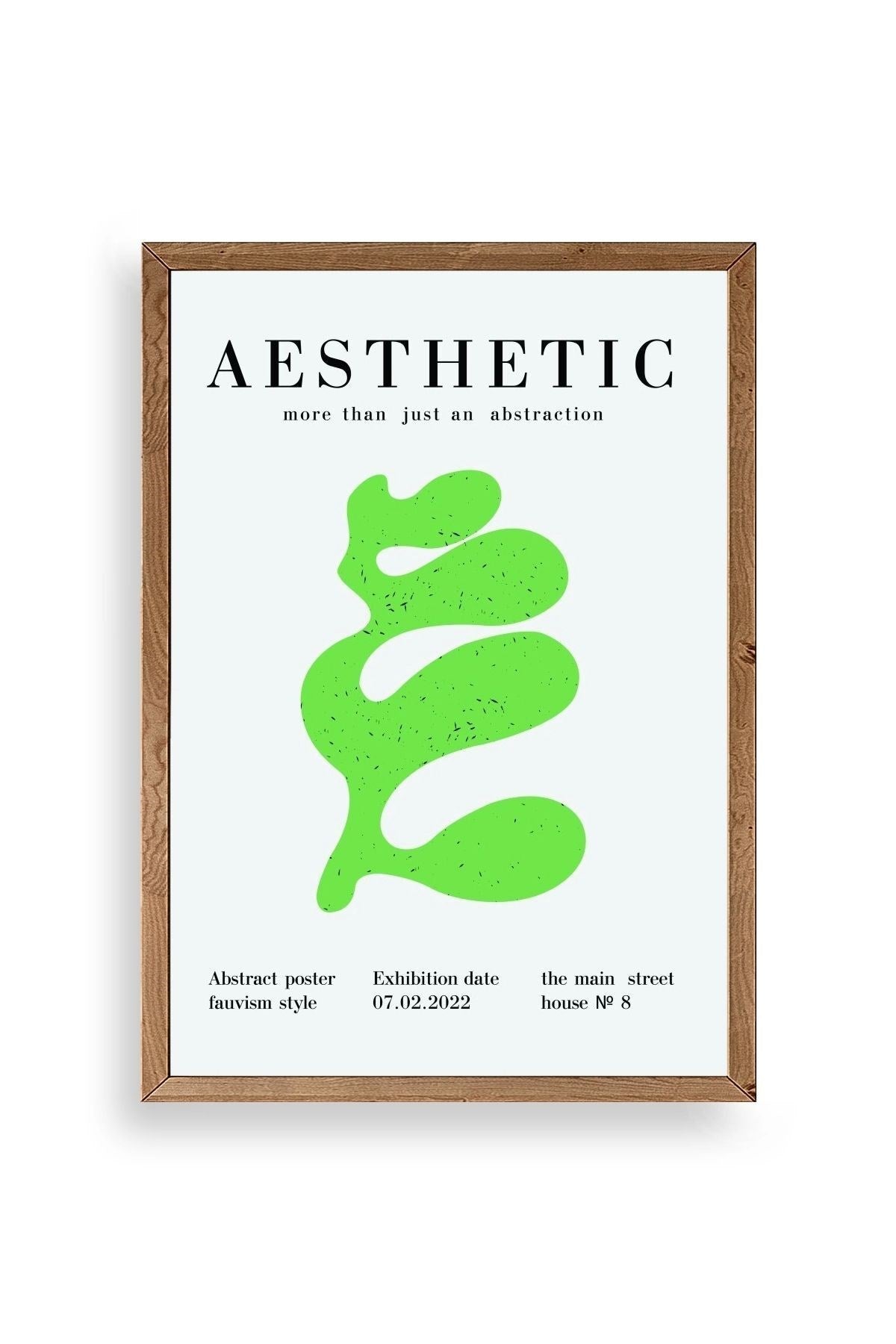 Modern Ahşap Çerçeveli Tablo 17 x 23