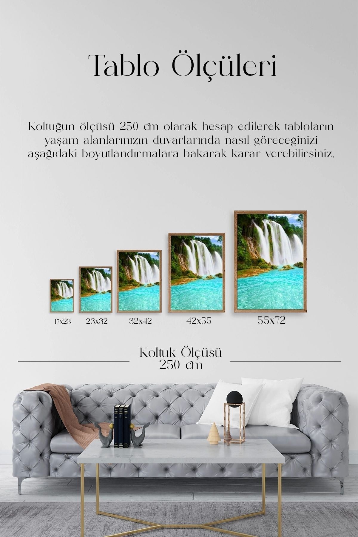 Manzara Doğa Ahşap Çerçeveli Tablo 17 x 23