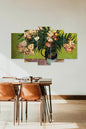Çiçekler 5 Parçalı Mdf Tablo 60 x 100
