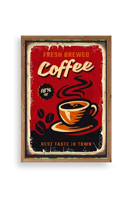 Kahve Ahşap Çerçeveli Tablo 50 x 70