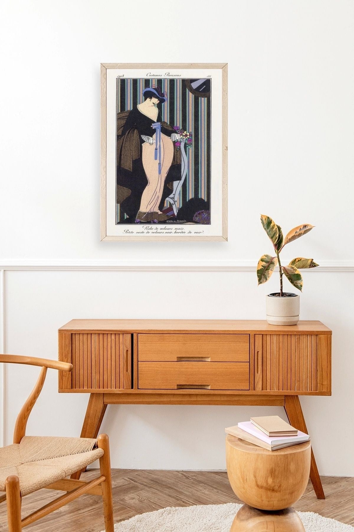 Paris Kostümleri Ahşap Çerçeveli Tablo 23 x 30