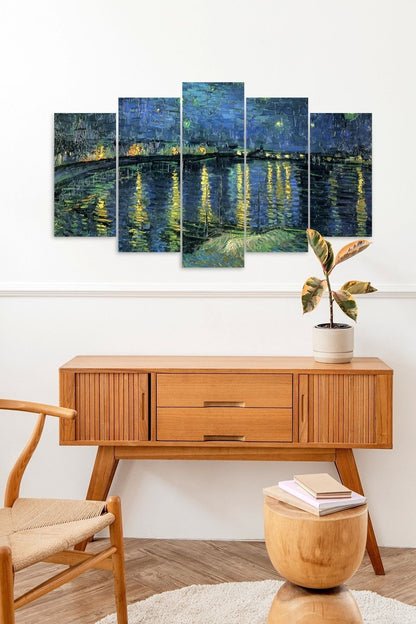 Deniz Manzara 5 Parçalı Mdf Tablo 60 x 100