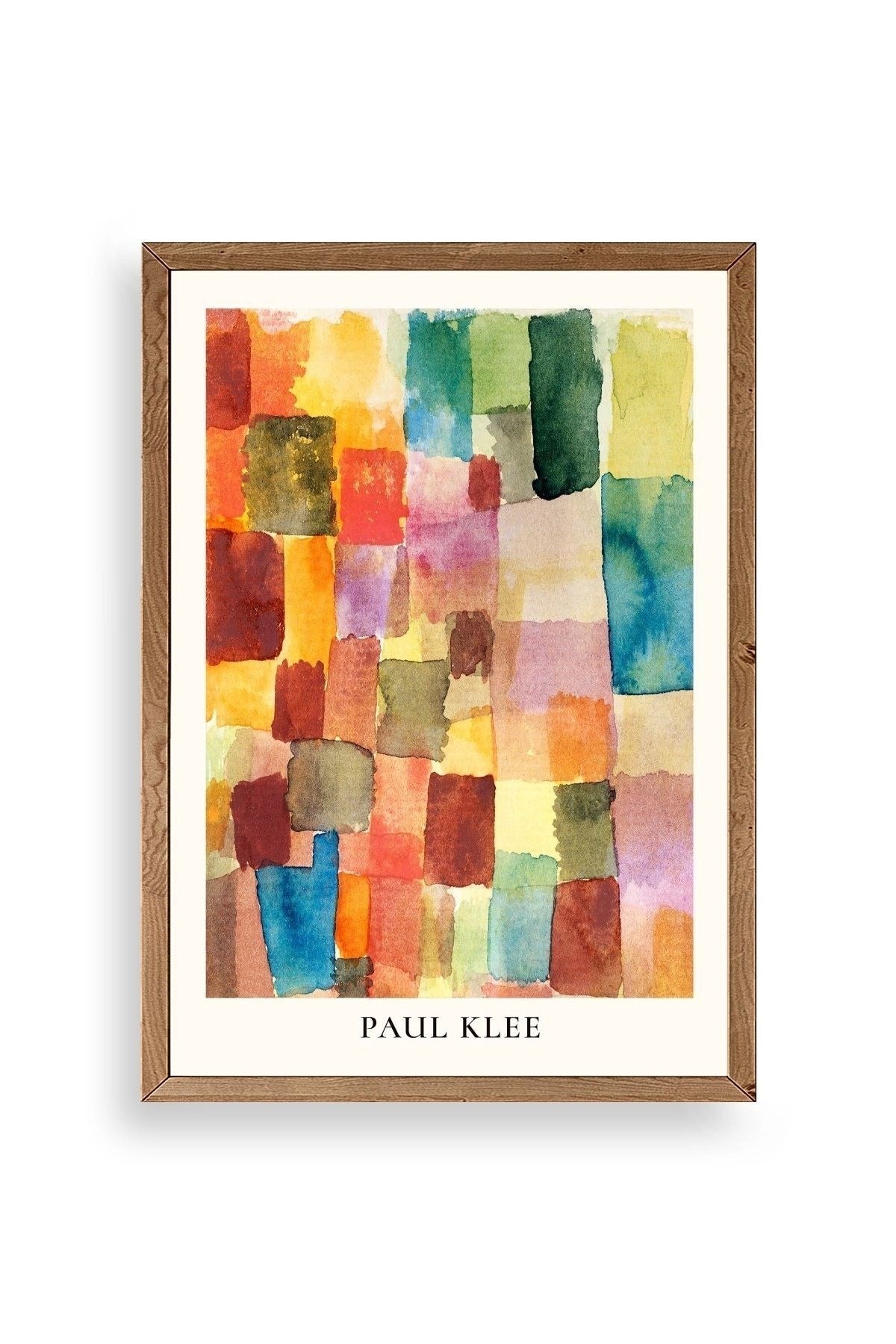 Paul Klee Ahşap Çerçeveli Tablo 17 x 23