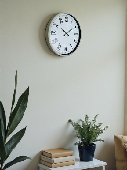 Zentime 36 Cm Krem Dekoratif Duvar Saati