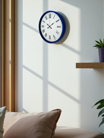 Zentime 36 Cm Lacivert Dekoratif Duvar Saati