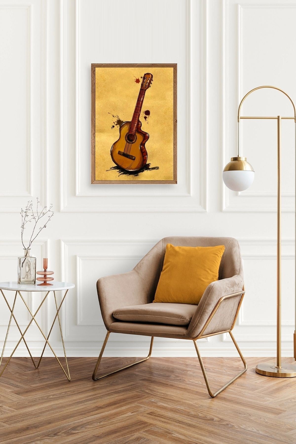 Keman Ahşap Çerçeveli Tablo 50 x 70