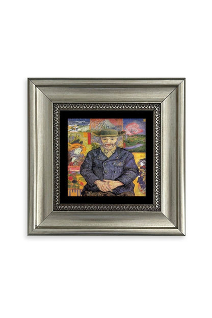 Van Gogh Çerçeveli Taş Tablo 20 cm