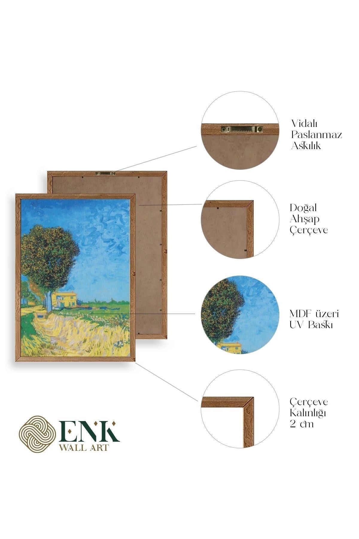 Lane Near Ahşap Çerçeveli Tablo 17 x 23