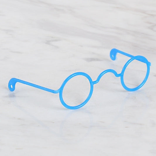 Loren Plastik Amigurumi Gözlük Koyu Mavi