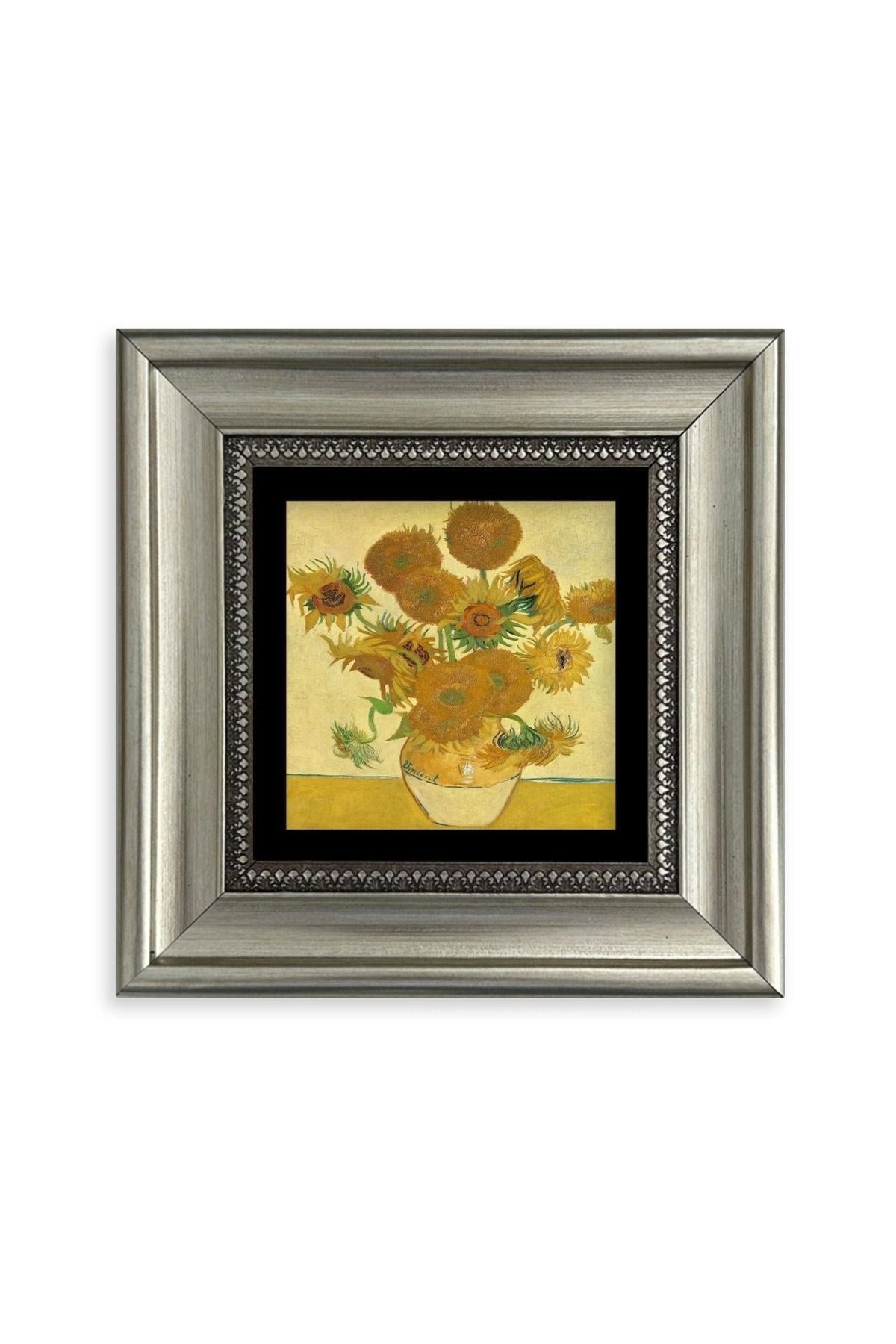 Van Gogh Çerçeveli Taş Tablo 20 cm