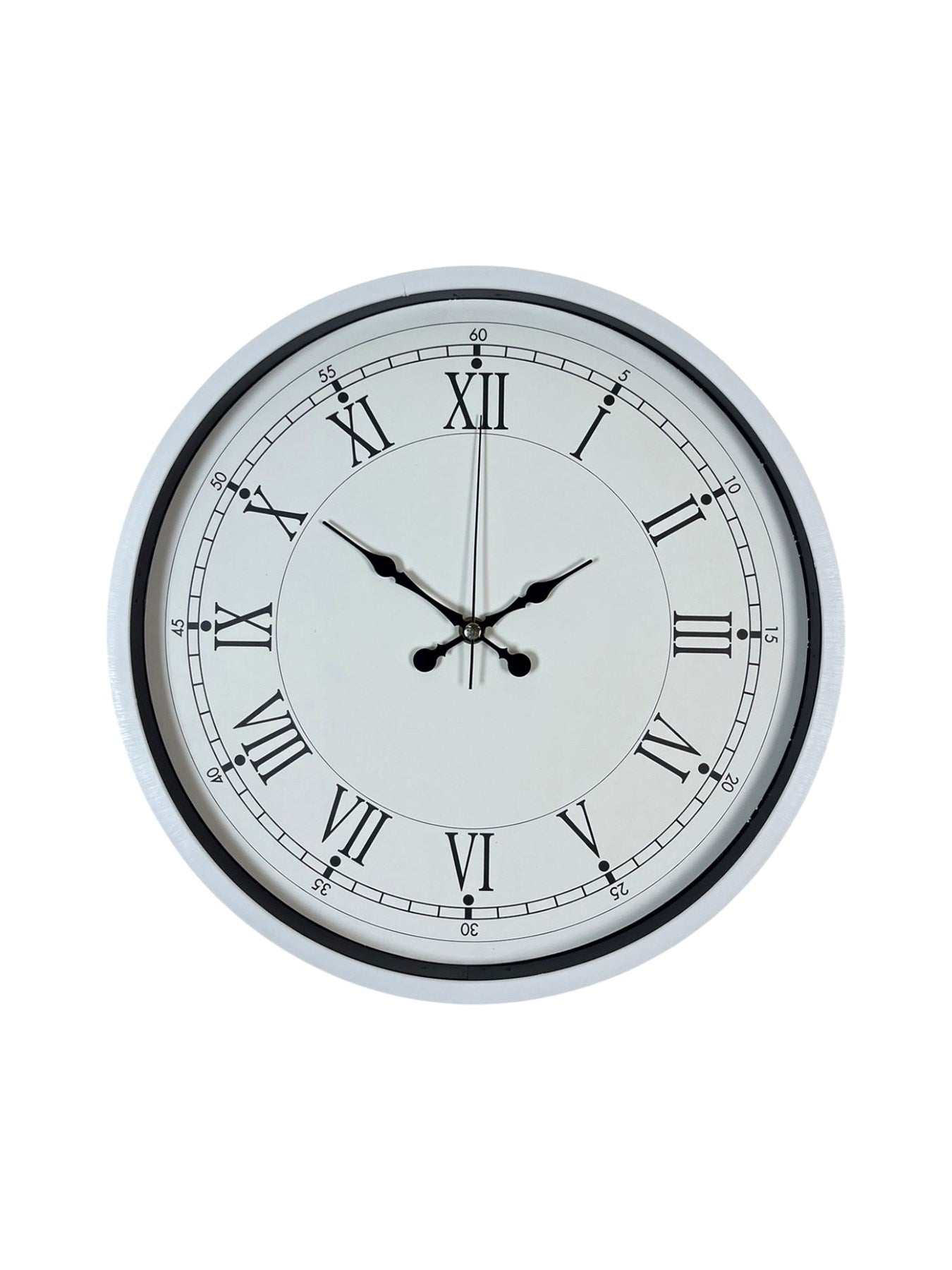 Zentime 36 Cm Beyaz Dekoratif Duvar Saati