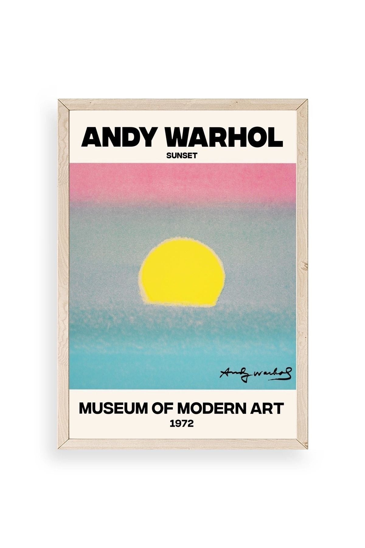 Andy Warhol Ahşap Çerçeveli Tablo 17 x 23