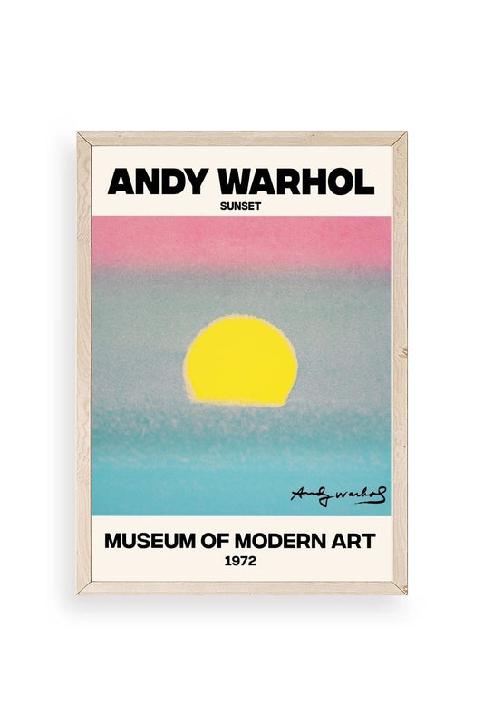 Andy Warhol Ahşap Çerçeveli Tablo 17 x 23