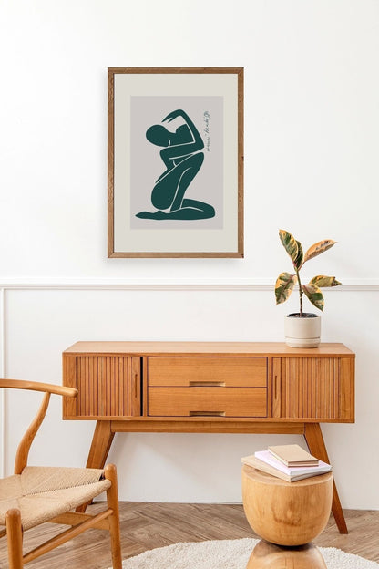 Modern Ahşap Çerçeveli Tablo 30 x 42