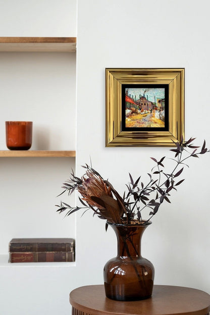 Van Gogh Çerçeveli Taş Tablo 20 cm