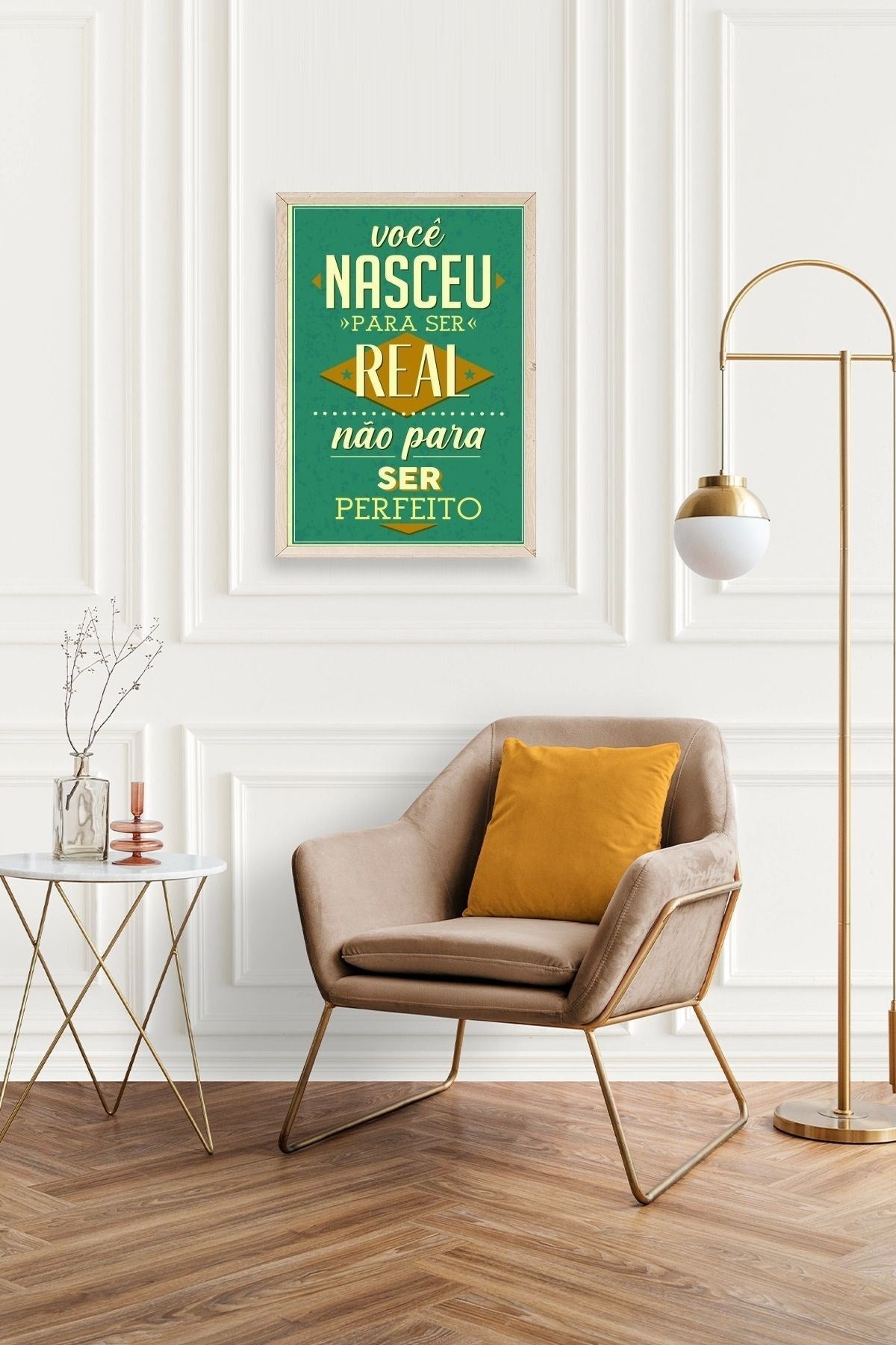 Motto Ahşap Çerçeveli Tablo 17 x 23