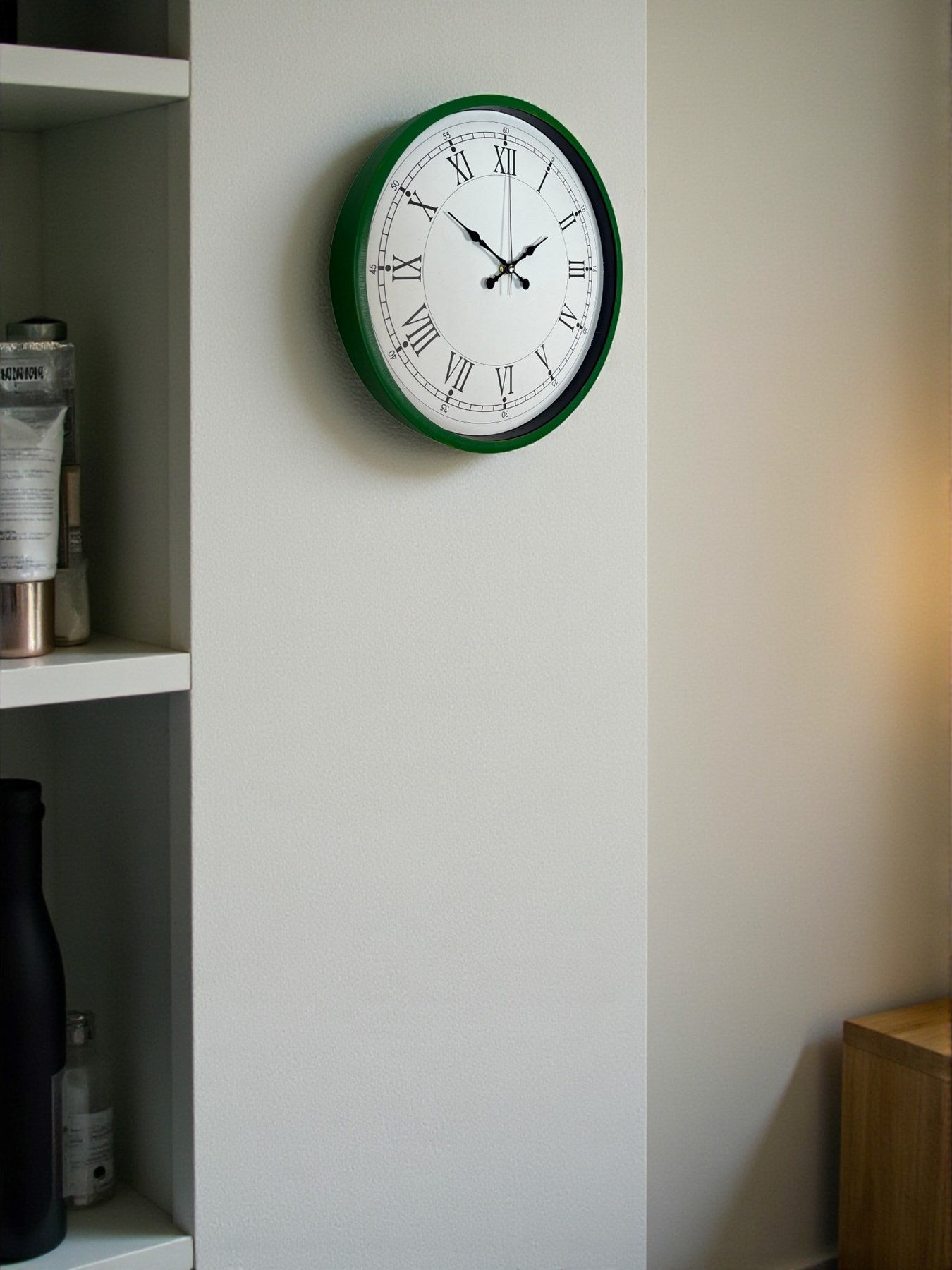 Zentime 36 Cm Yeşil Dekoratif Duvar Saati