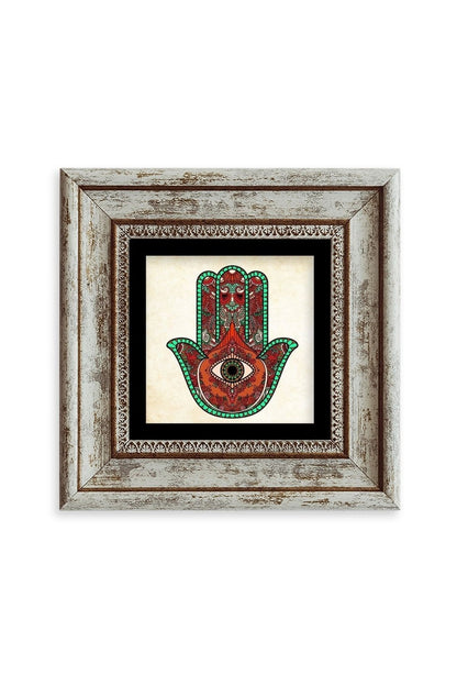 Fatma Ana Eli Çerçeveli Taş Tablo 20 cm