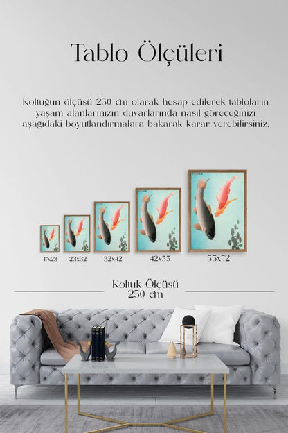 Ohara Koson Ahşap Çerçeveli Tablo 23 x 30