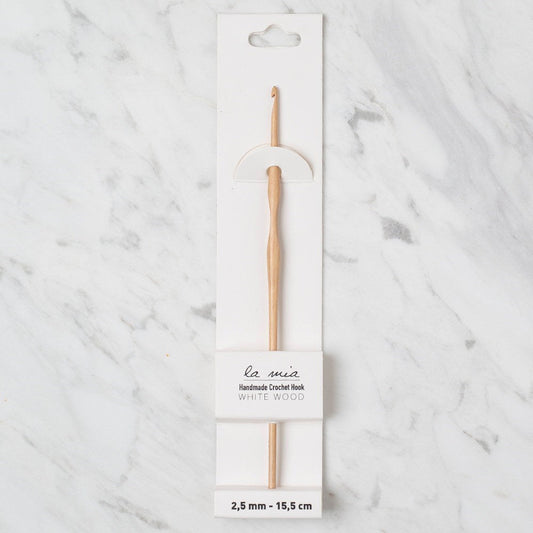 La Mia Whitewood 2.5 mm 15.5 cm Ahşap Yün Tığ