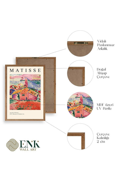 Henri Matisse Ahşap Çerçeveli Tablo 50 x 70