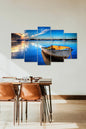 Deniz Manzarası 5 Parçalı Mdf Tablo 60 x 100