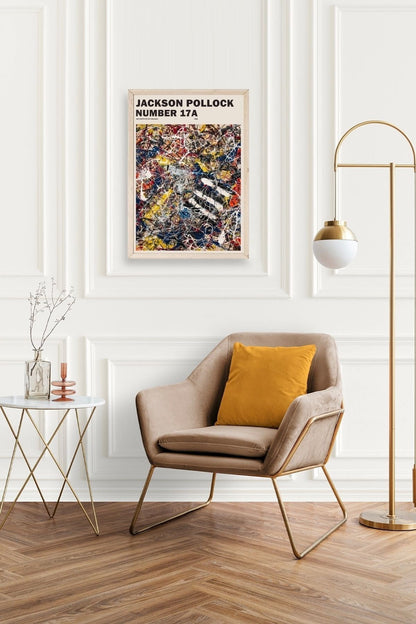 Jackson Polloc Ahşap Çerçeveli Tablo 50 x 70