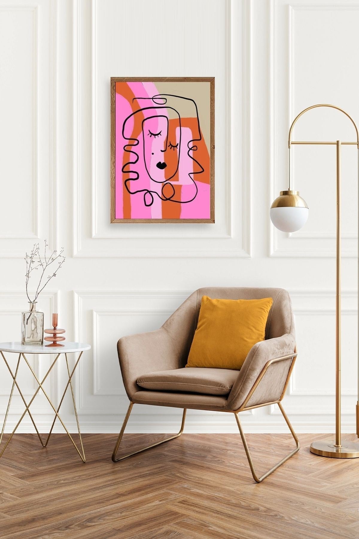 Motto Ahşap Çerçeveli Tablo 50 x 70