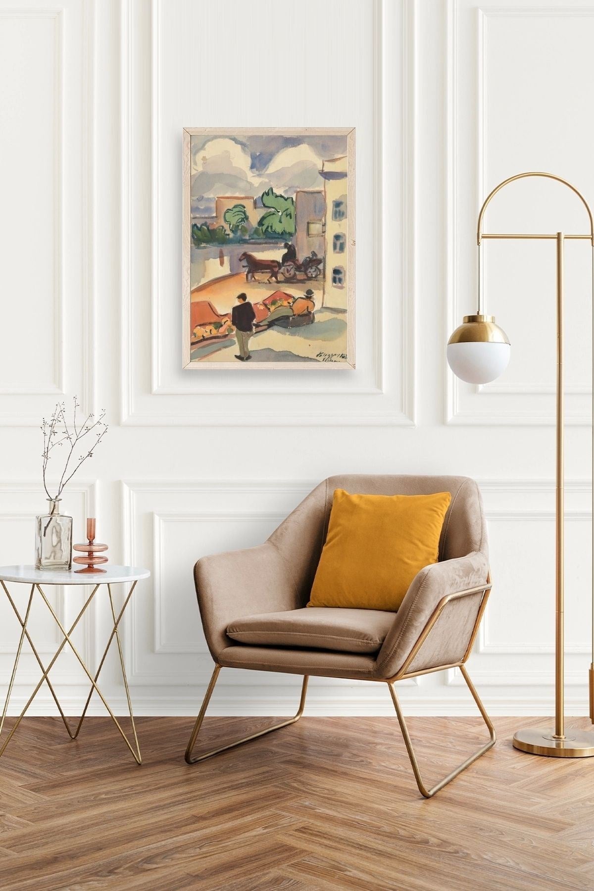 Zolo Palugyay Ahşap Çerçeveli Tablo 30 x 42