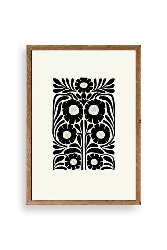 Çiçek Ahşap Çerçeveli Tablo 23 x 30