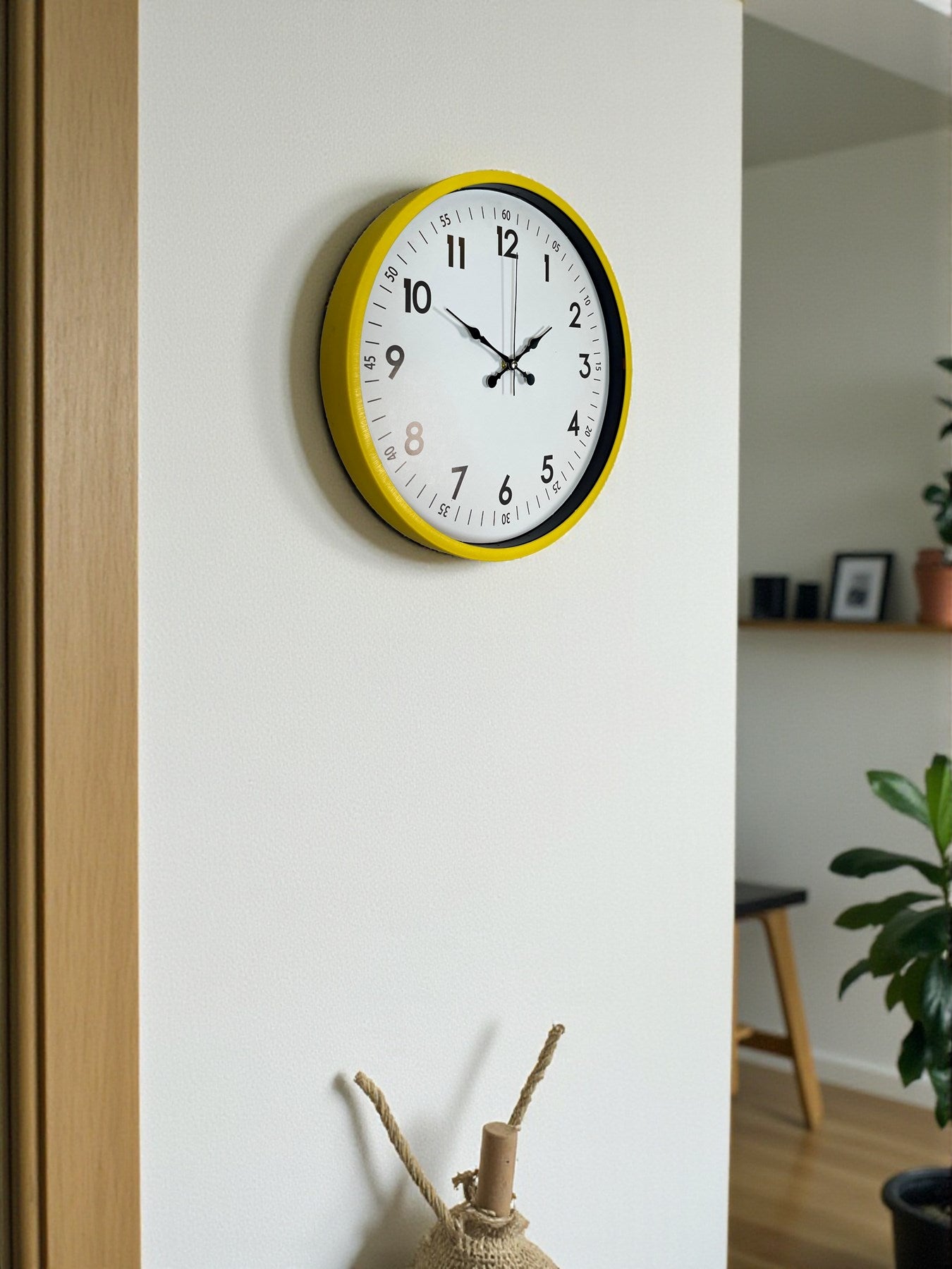 Zentime 36 Cm Sarı Dekoratif Duvar Saati