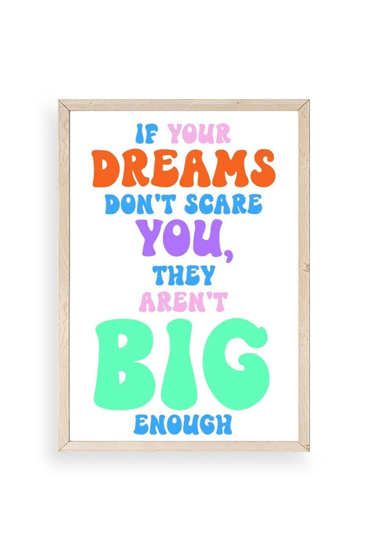 Motto Ahşap Çerçeveli Tablo 17 x 23