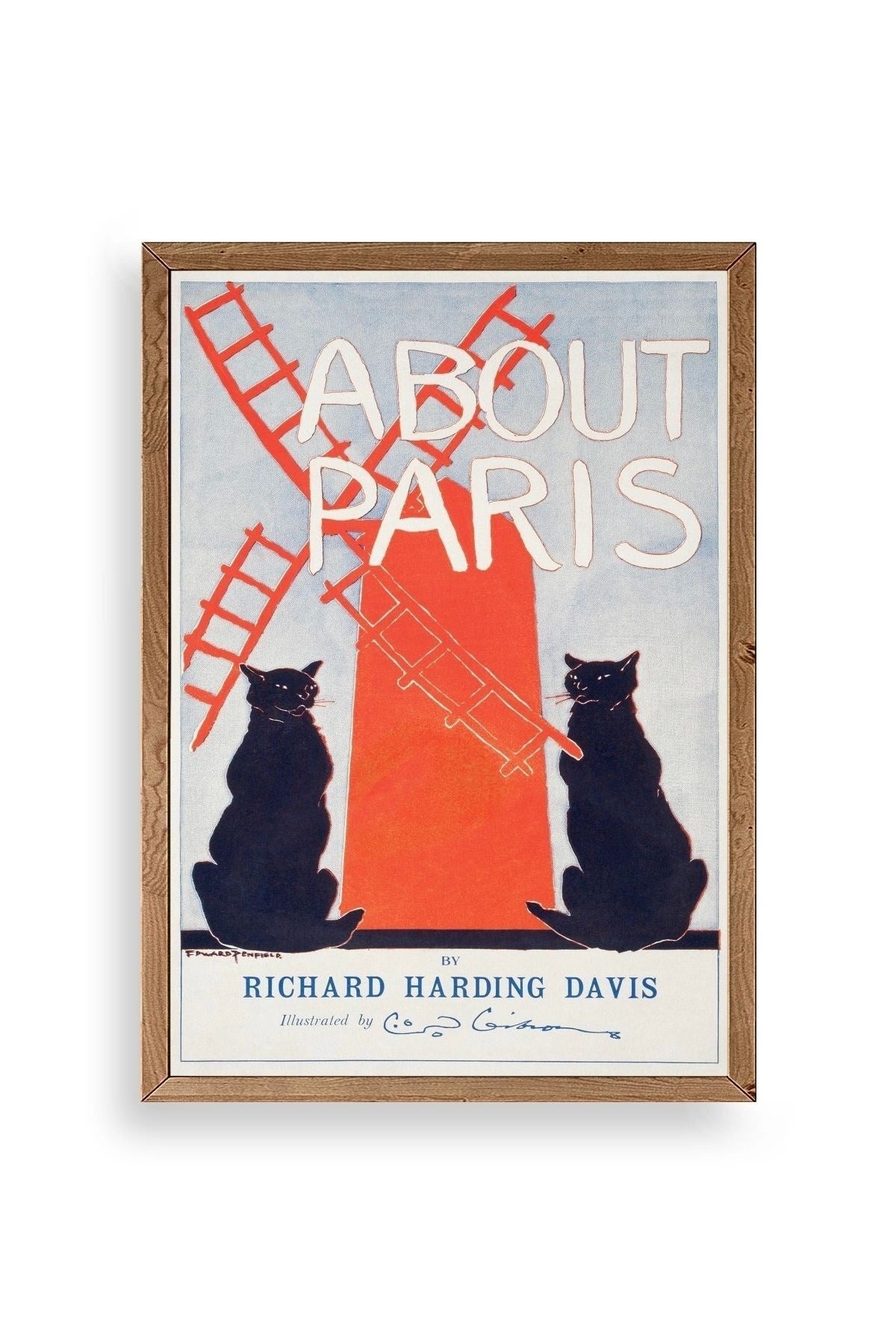 Richard Harding Davis Ahşap Çerçeveli Tablo 30 x 42